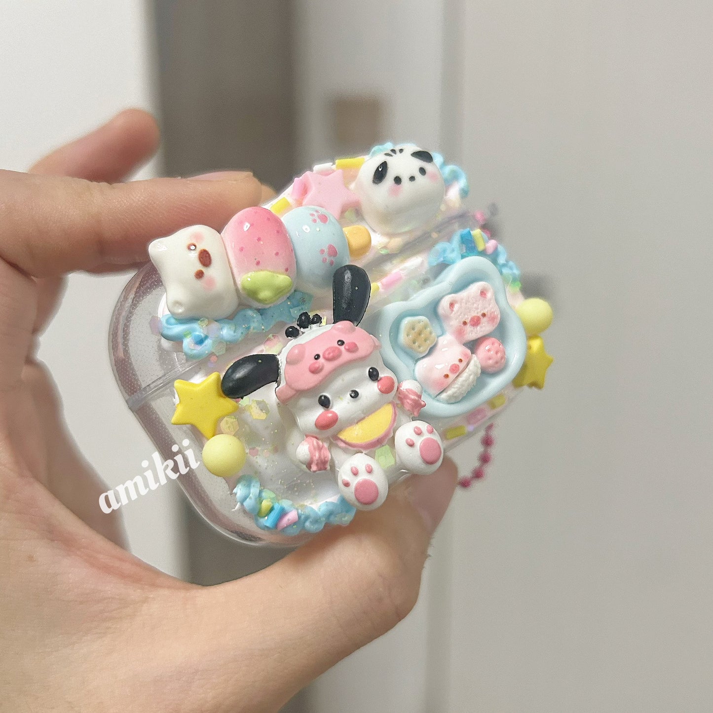 Pochacco food and Hello Kitty Airpod case