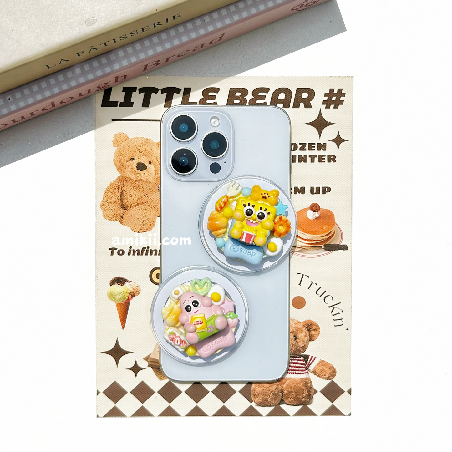 SpongeBob SquarePants and Patrick Star pop socket