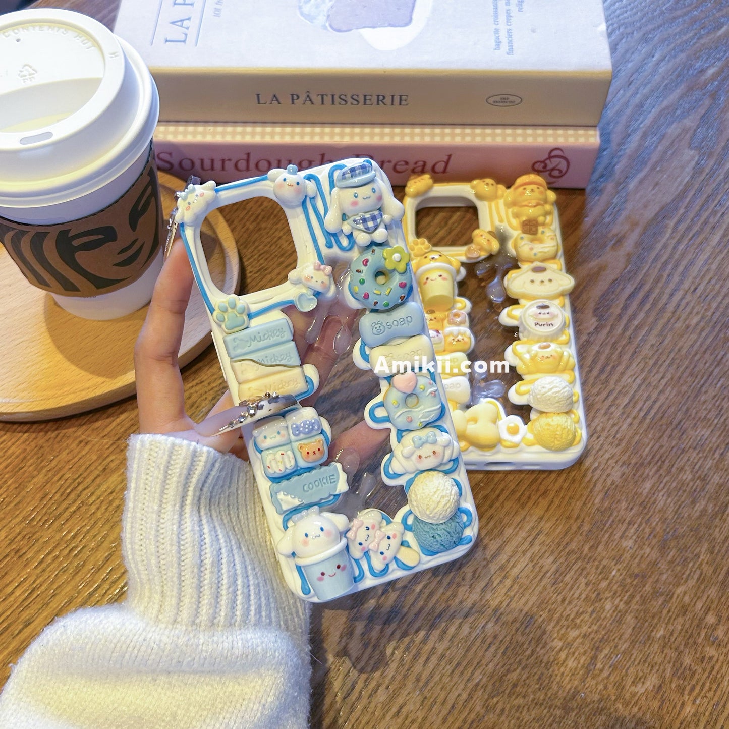 Sanrio Clear Backing Decoden Cream Phone Case iPhone Samsung Google Case