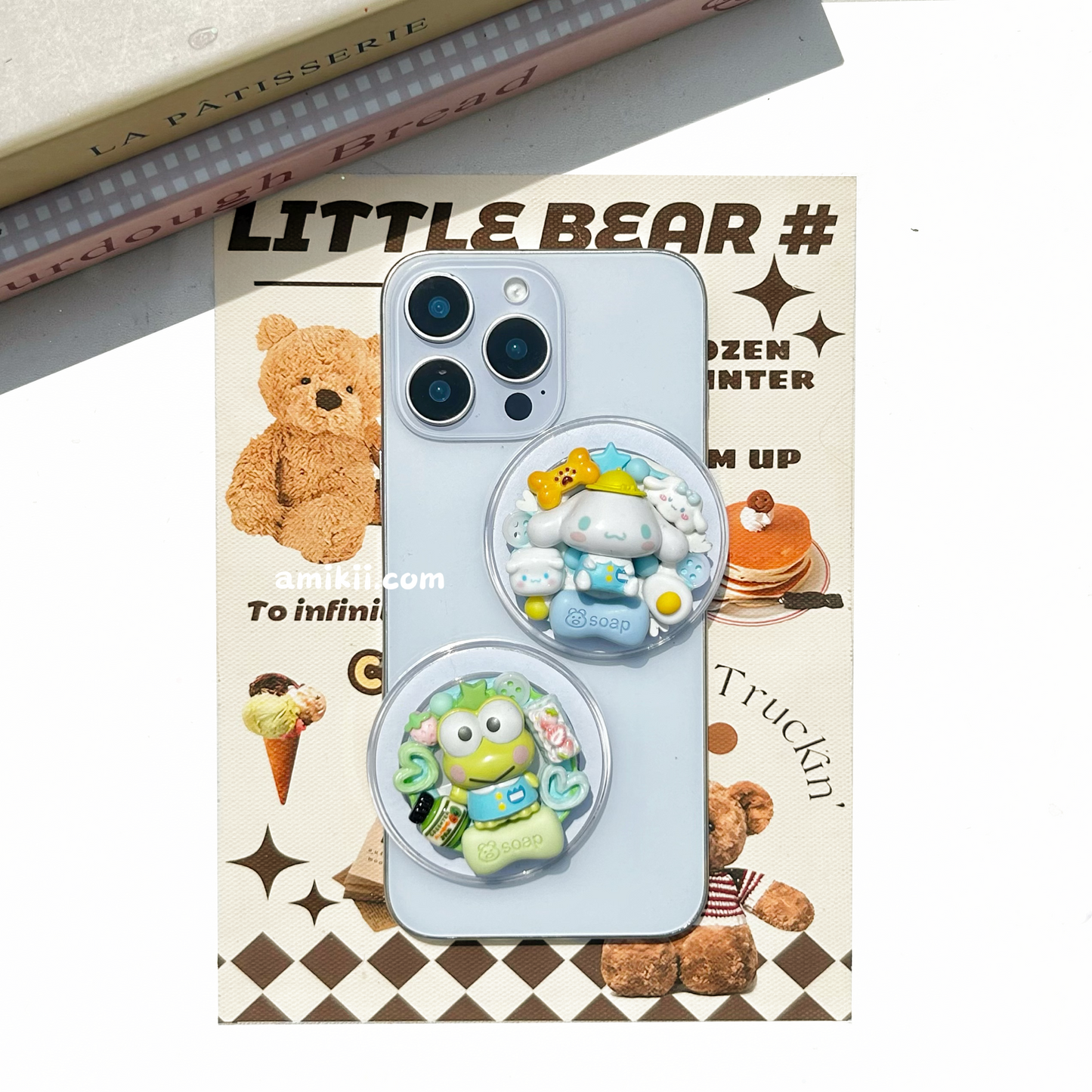 Cinnamoroll / Keroppi pop socket