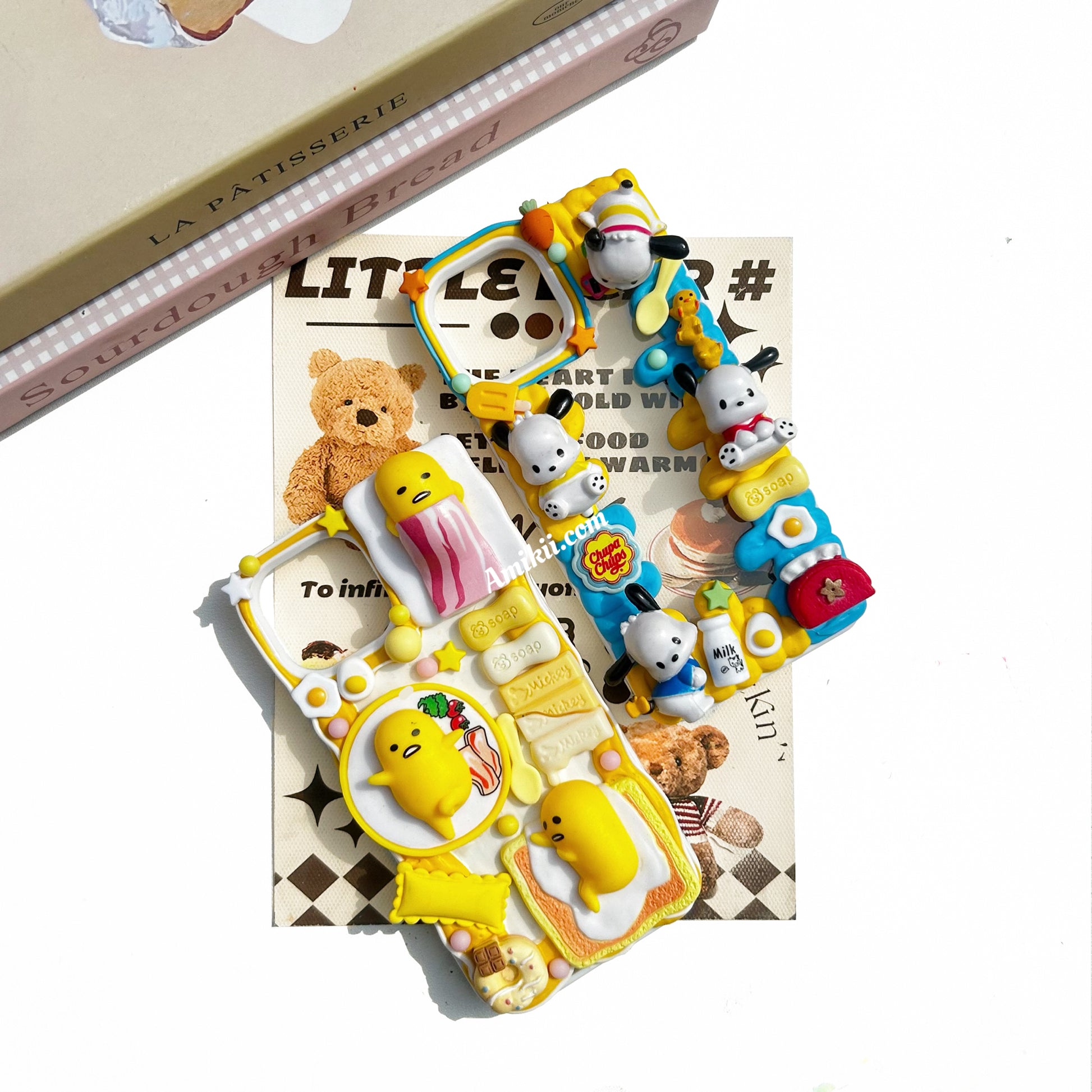 Gudetama / Pochacco Decoden Cream Phone Case iPhone Samsung Case – Amikii Gudetama / Pochacco Decoden Cream Phone Case iPhone Samsung Case – Amikii