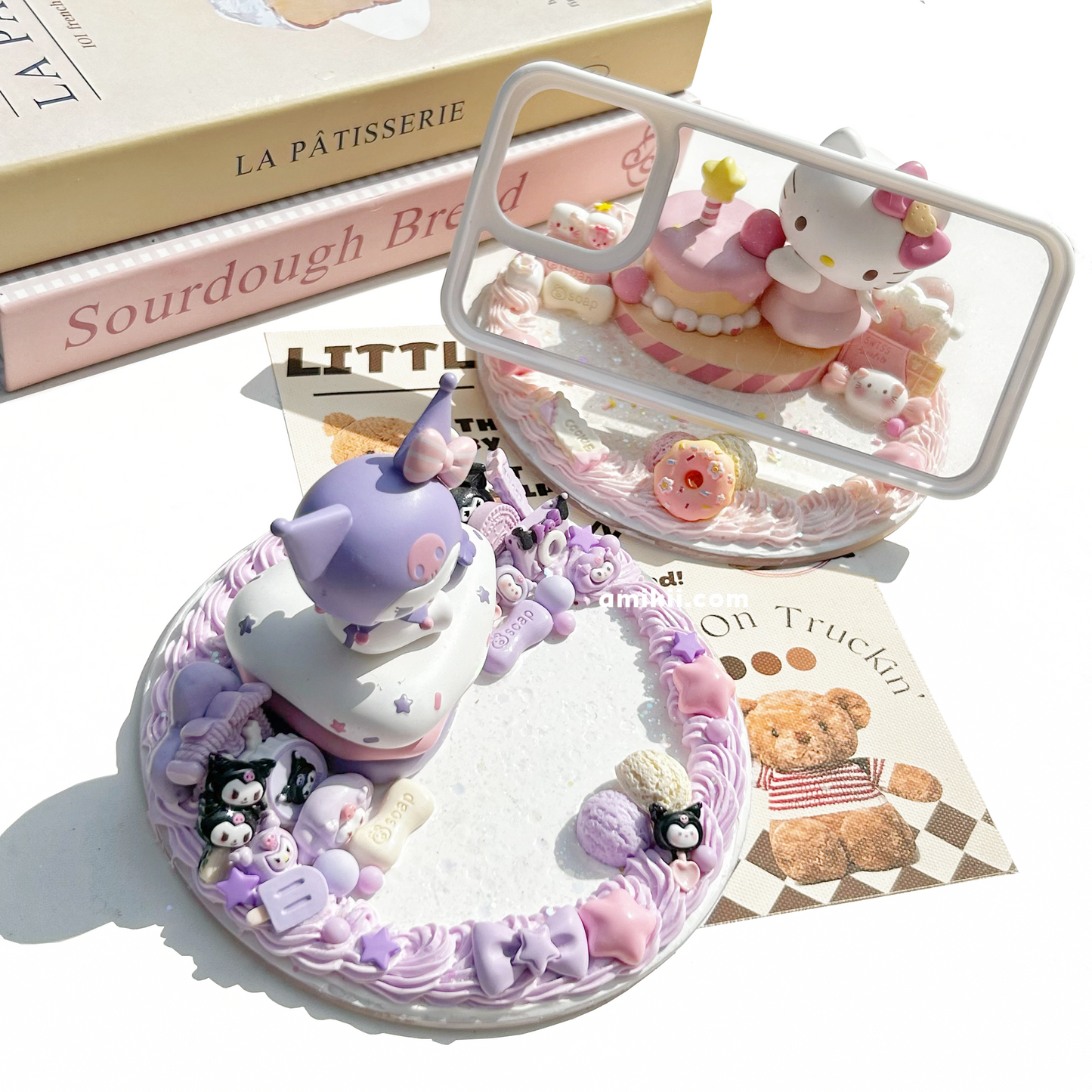 Sanrio Hello Kitty and Kuromi phone stand and iPad stand