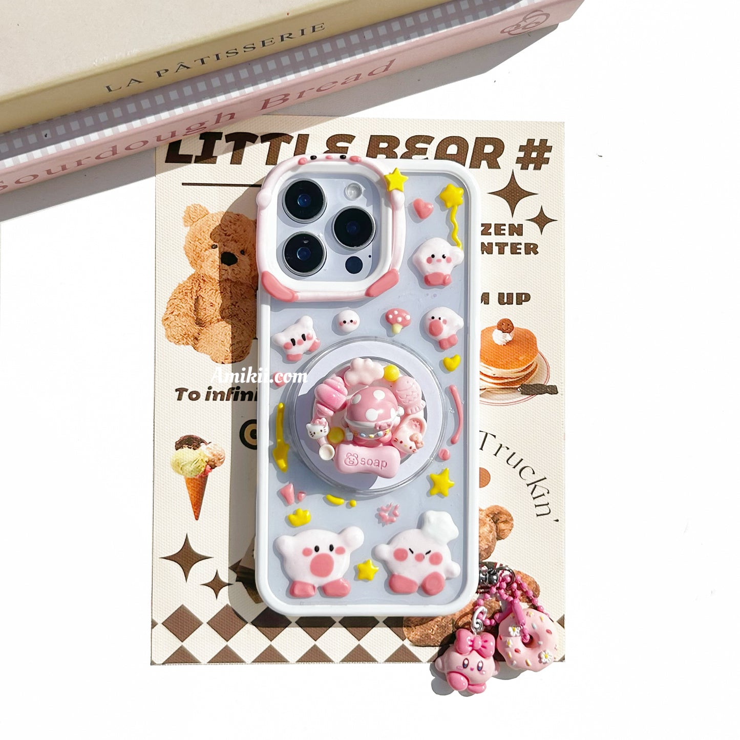 Kirby Popsocket Decoden Cream Phone Case iPhone Samsung Google Case