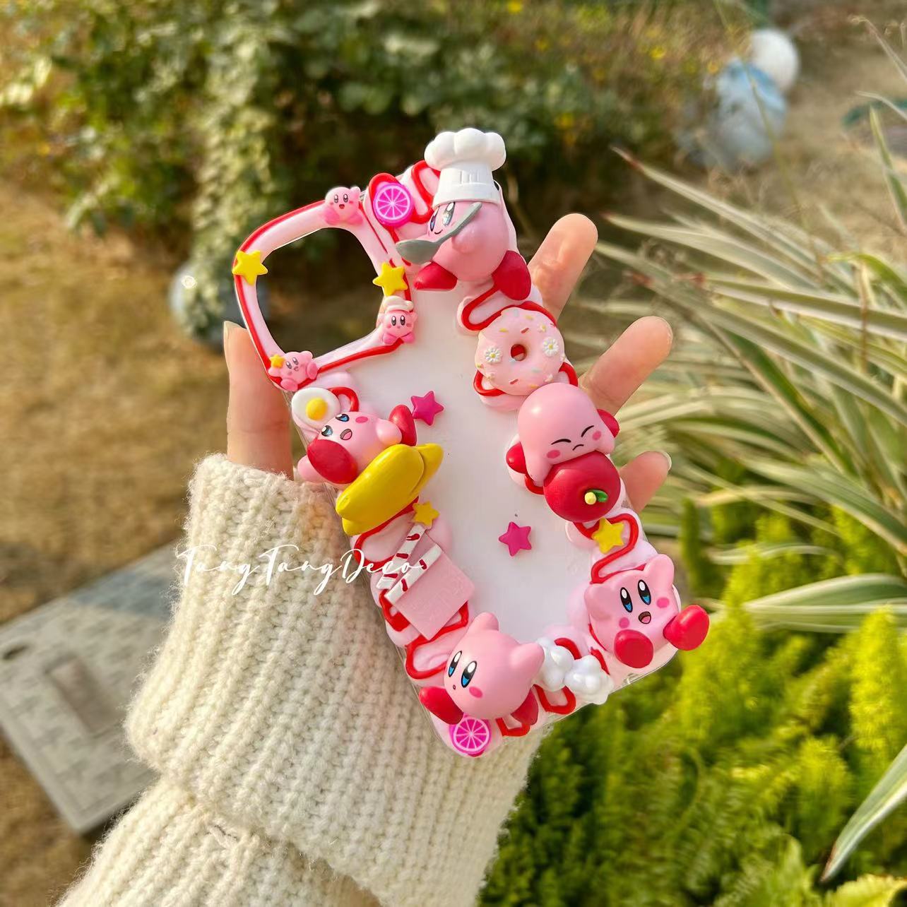Kirby Decoden Cream Phone Case iPhone Samsung Google Case Amikii Kirby Decoden Cream Phone Case iPhone Samsung Google Case Amikii