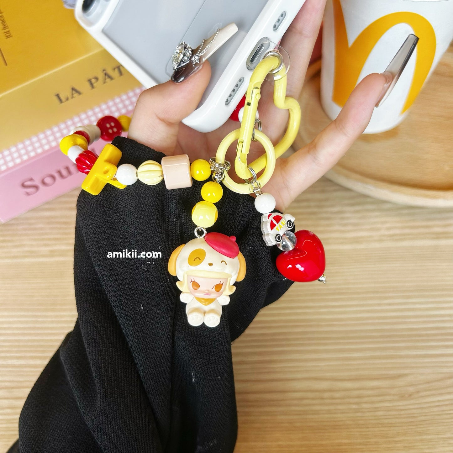 Pop mart Dimoo Sukllpanda Molly handcraft chain