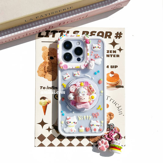 Hello Kitty Popsocket Decoden Cream Phone Case iPhone Samsung Google Case