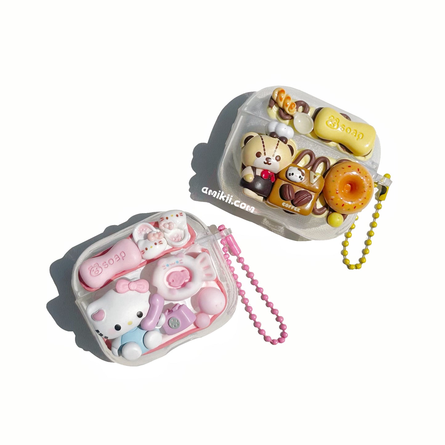 Hello Kitty and Bear Airpod case