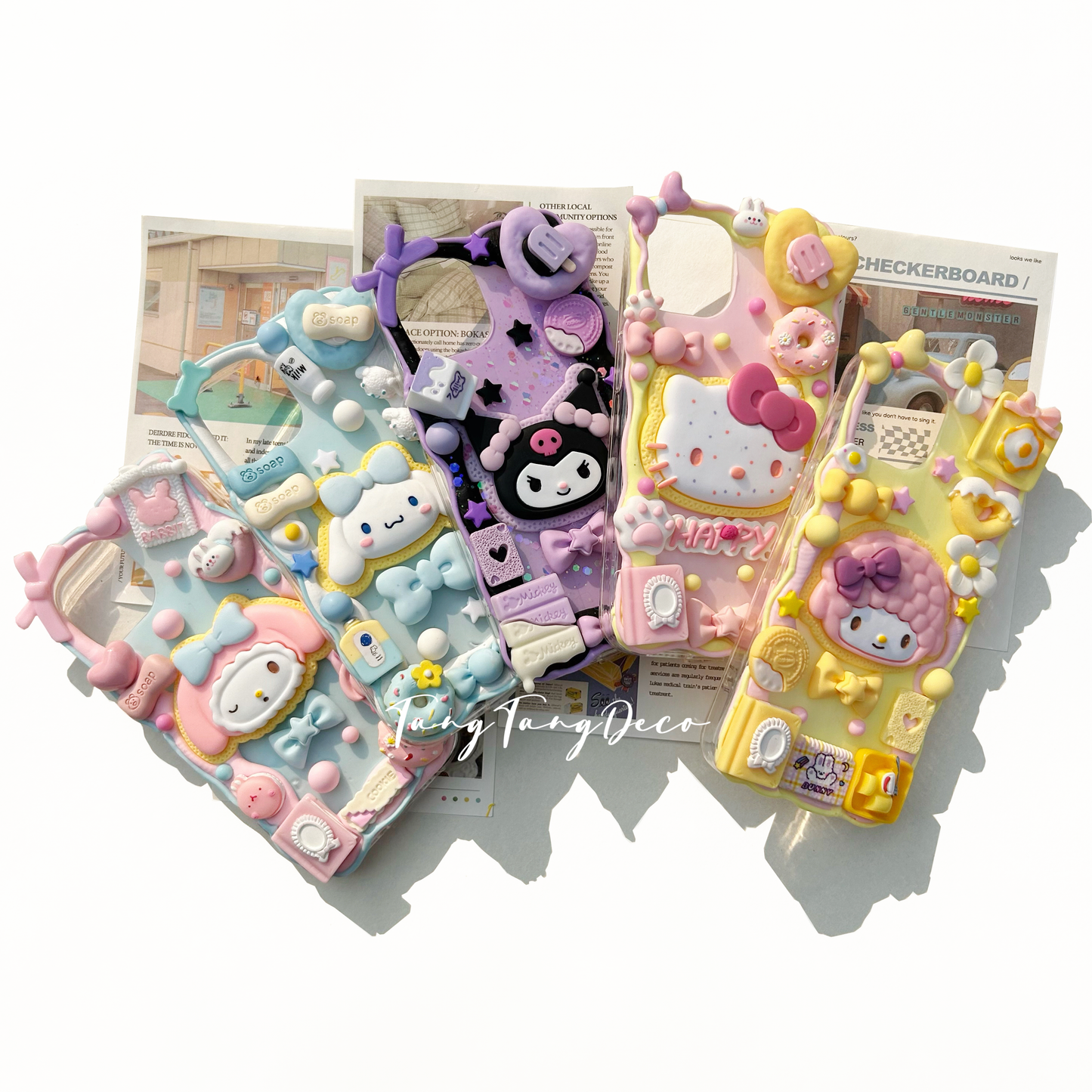 Sanrio Cookies Decoden Cream Phone Case iPhone Samsung Google Case